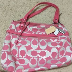 Coach canvas shoulder bag